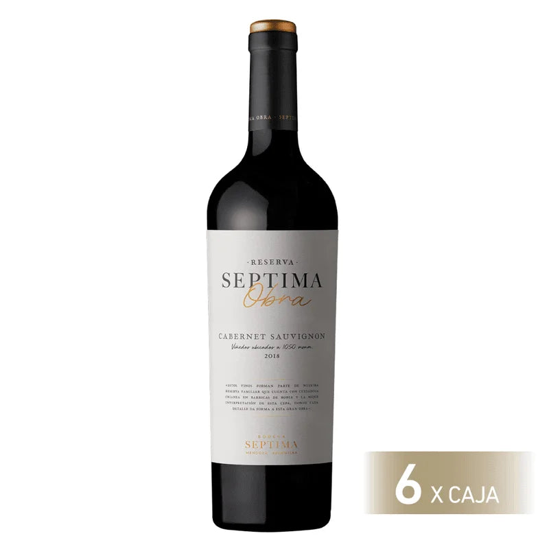 Septima obra reserva cabernet sauvignon 750ml